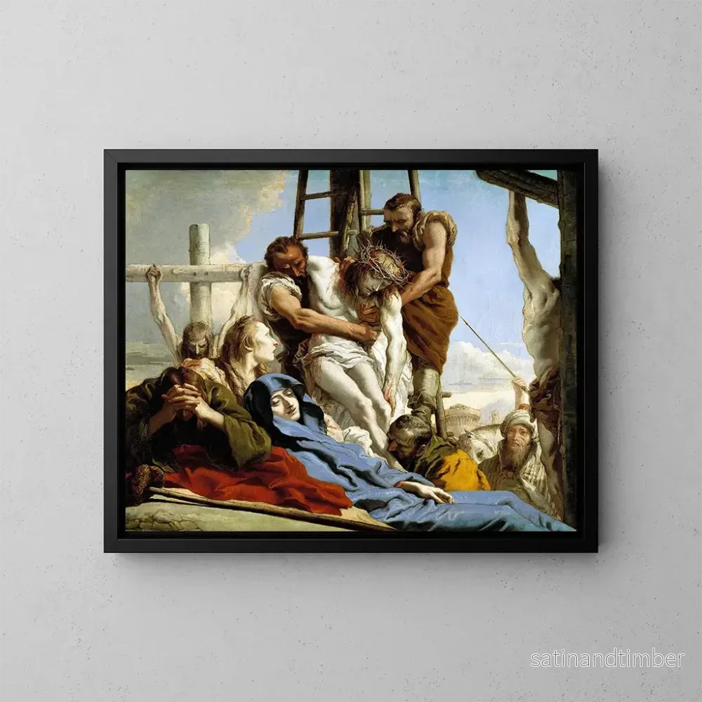 Reproduktion av målningen Le Descente de croix - Giovanni Domenico Tiepolo