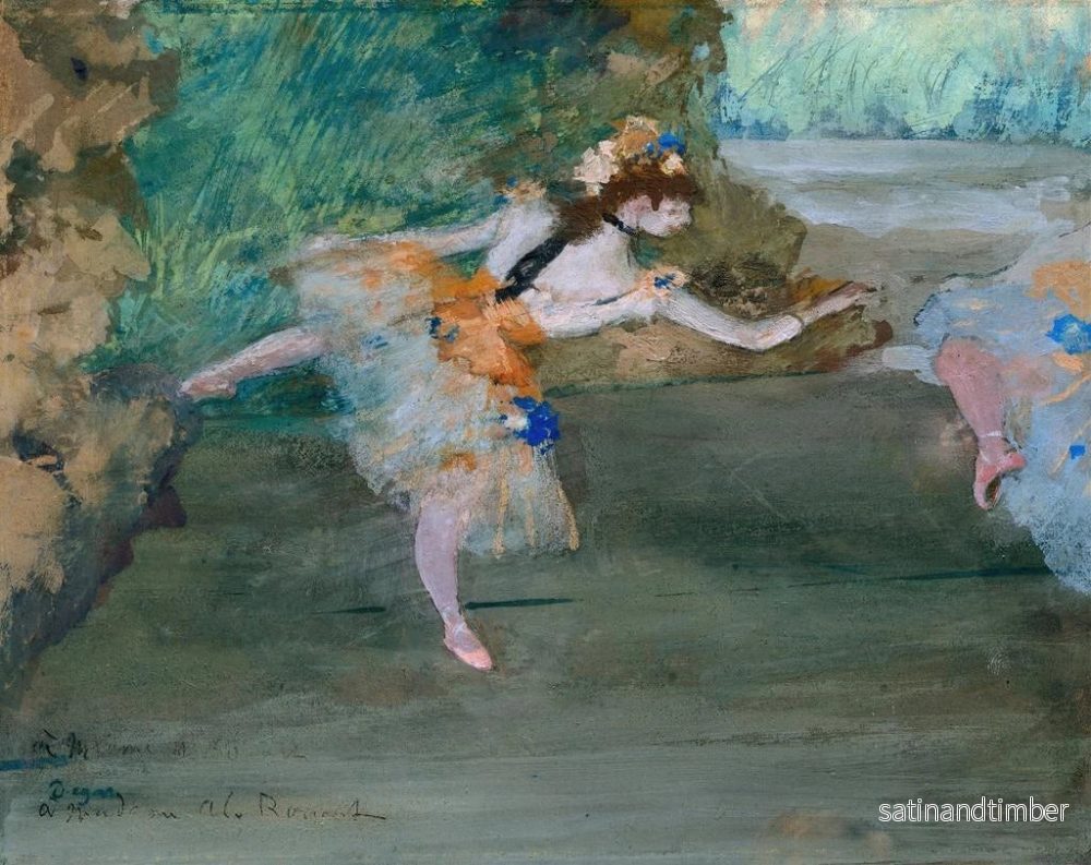 Reproduktion av målningen Danserska på scenen - Edgar Degas - Bild 2