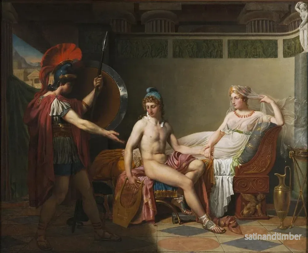 Reproduktion av målningen Hector reprimanderar Hélène och Pâris - Felix Jan Ferdinand Heyndrickx - Bild 2