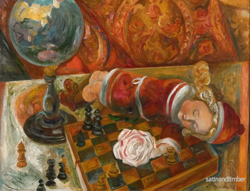 Reproduktion av målningen Stilllife med docka - Victor Barthe - Bild 2