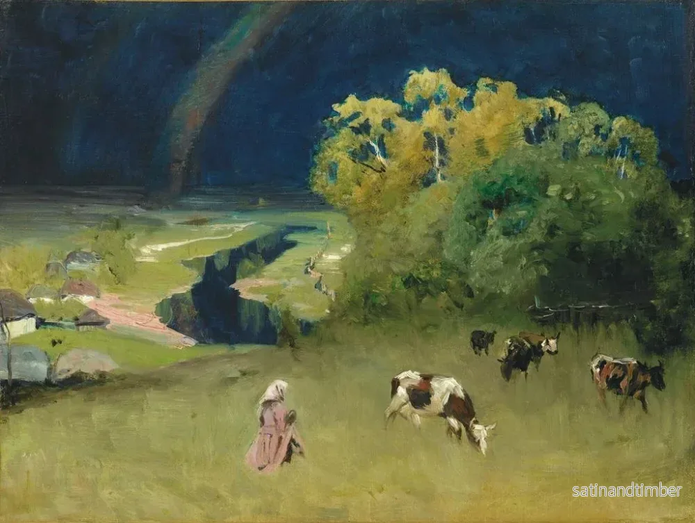 Reproduktion av målningen L'Arc-en-ciel - Nikolai Nikanorovich Dubovskoy - Bild 2