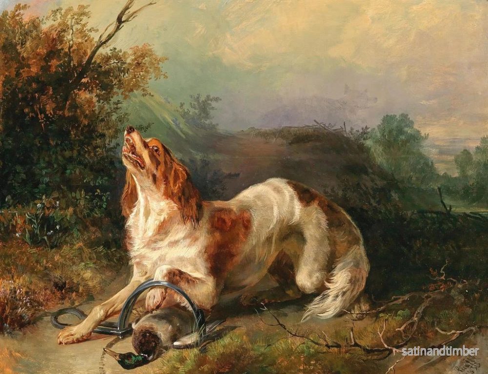 Reproduktion av målningen Le piège - Johann Matthias Ranftl - Bild 2