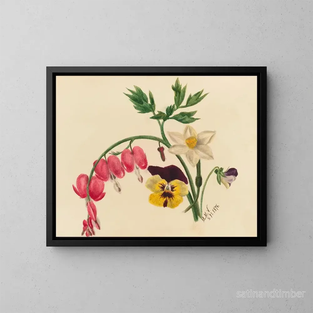 Reproduktion av målningen av Blandade blommor - Mary Vaux Walcott
