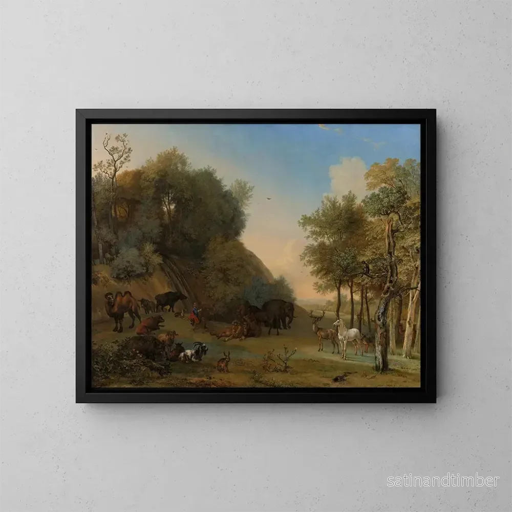 Reproduktion av målningen Orfeus och djuren - Paulus Potter