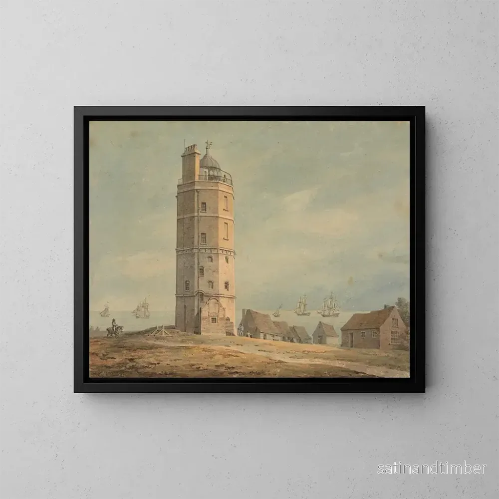Reproduktion av målningen Le phare de North Foreland, Kent – James Malton Reproduktion av målningen Le phare de North Foreland, Kent – James Malton