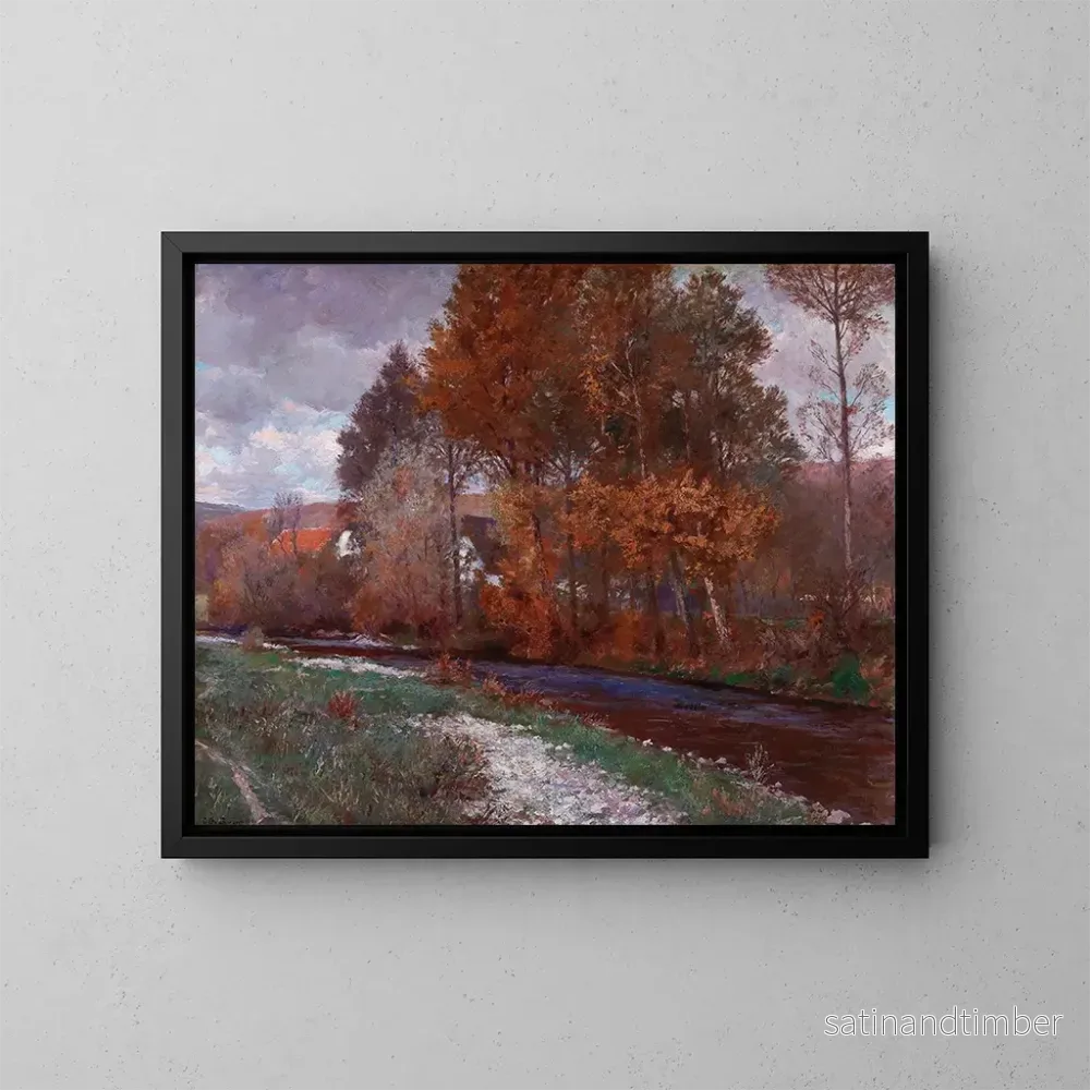 Reproduktion av målningen Sur la Krems - Gustav Bamberger