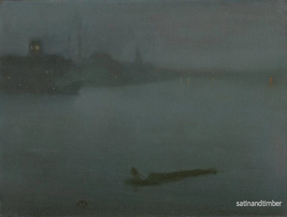 Reproduktion av målningen Nocturne i blått och silver - James Abbott McNeill Whistler - Bild 2