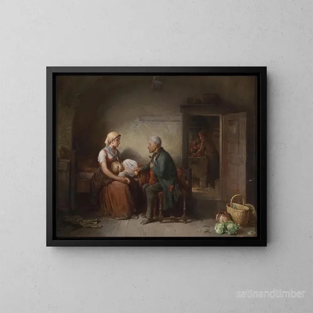 Reproduktion av målningen Le Docteur - Friedrich Friedländer