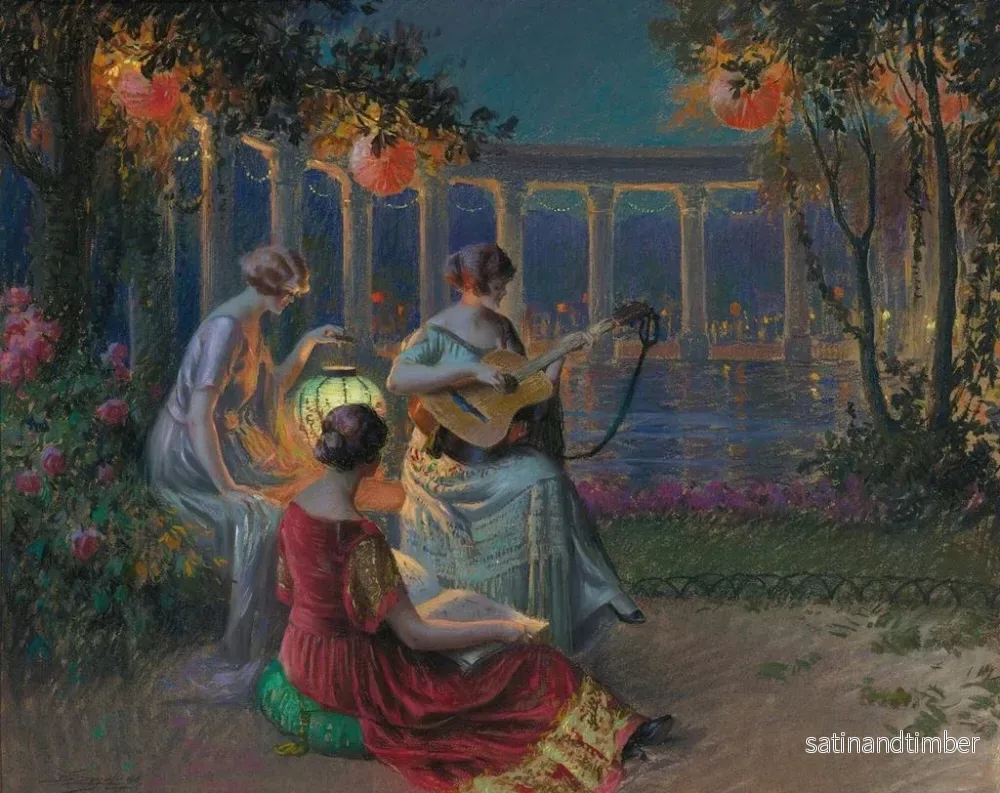 Reproduktion av målningen Festkväll - Delphin Enjolras - Bild 2