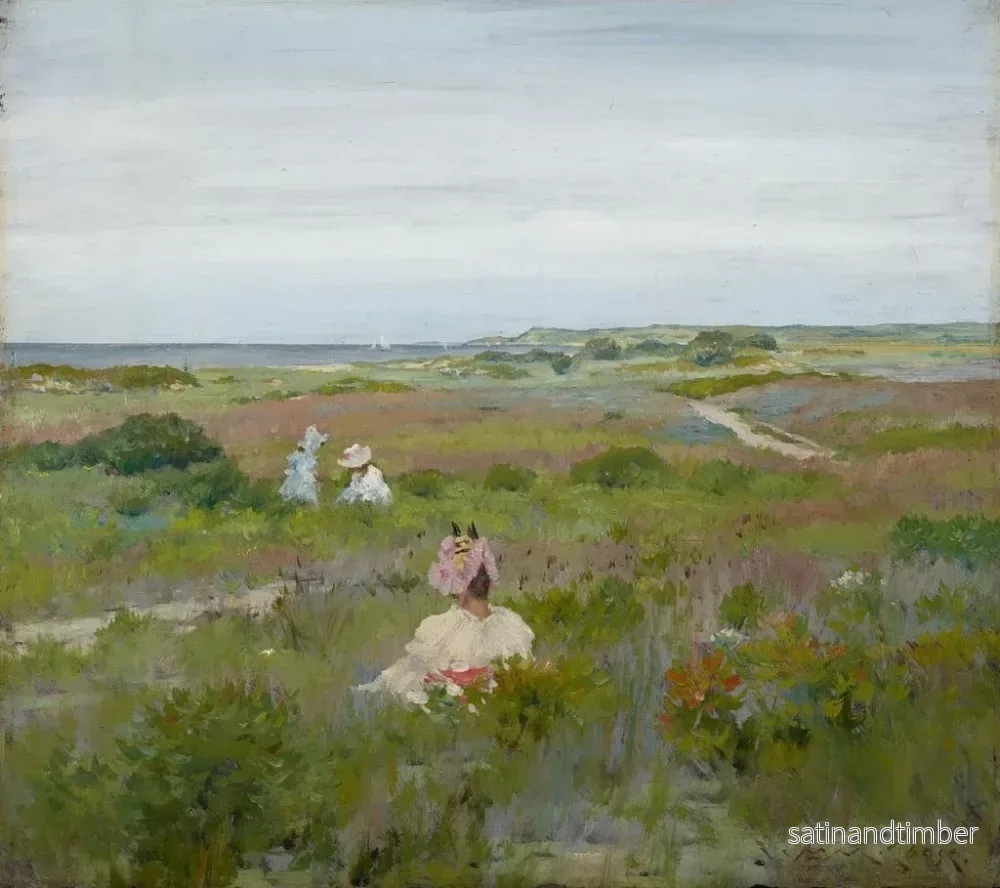 Reproduktion av målningen Landskap vid Shinnecock, Long Island - William Merritt Chase - Bild 2