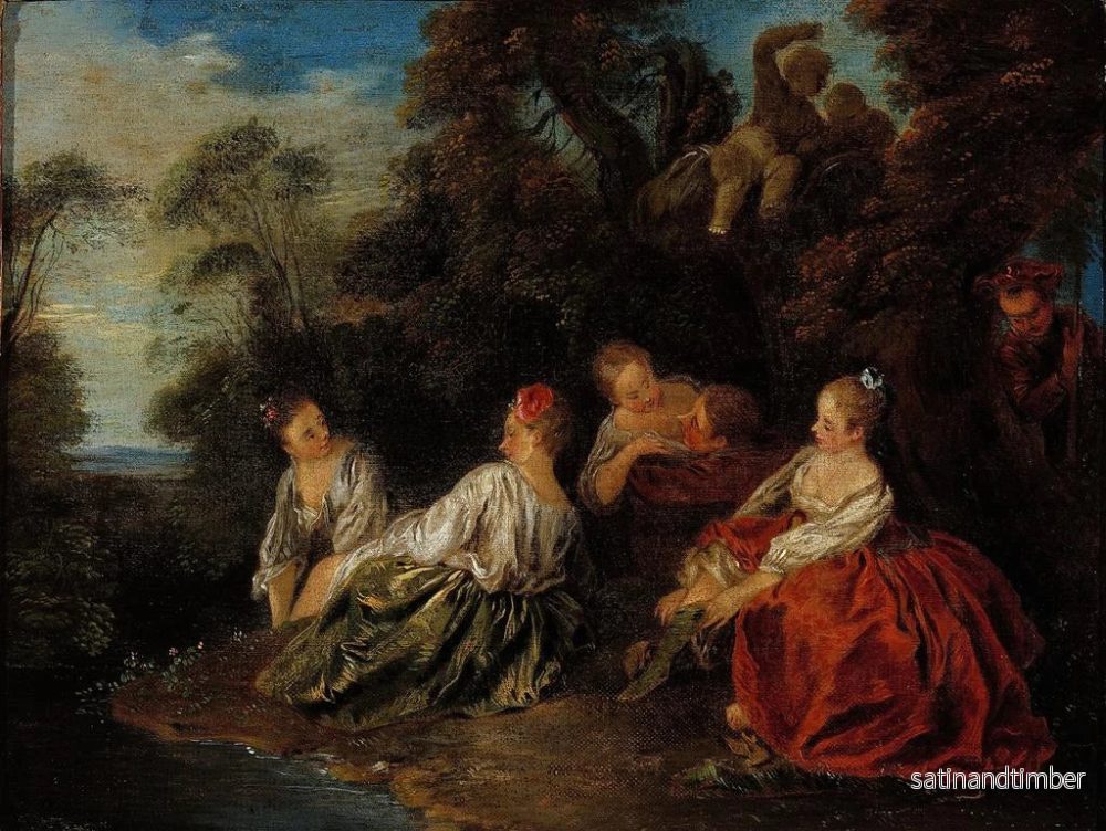 Reproduktion av målningen Les Plaisirs du bain - Jean-Baptiste Pater - Bild 2