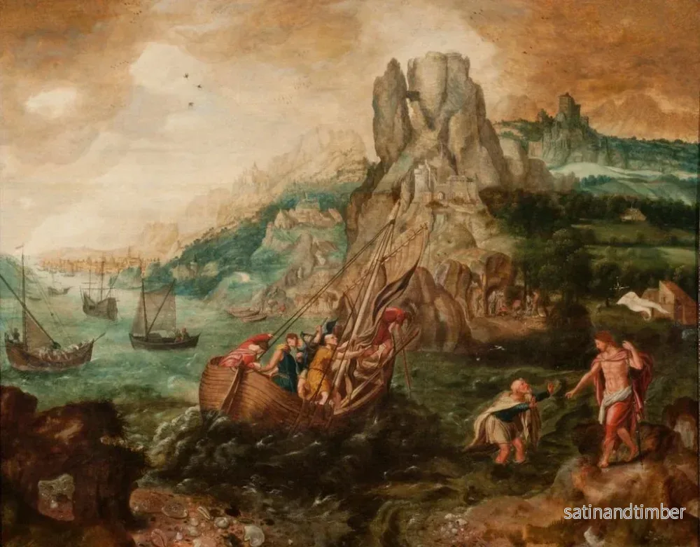 Reproduktion av målningen La dernière apparition du Christ à ses disciples - Herri met de Bles - Bild 2