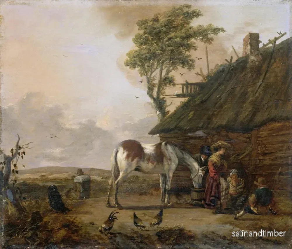 Reproduktion av målningen En pälsklädd häst - Jan Wouwerman - Bild 2