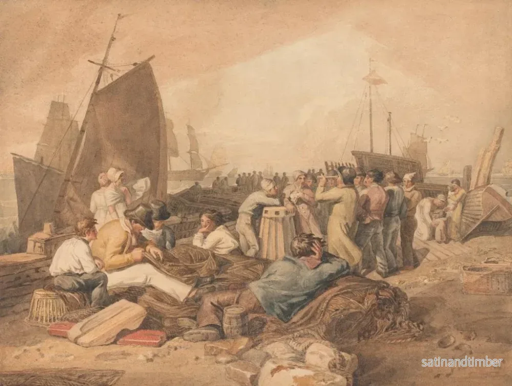 Reproduktion av målningen Le port de Douvres - Joshua Cristall - Bild 2