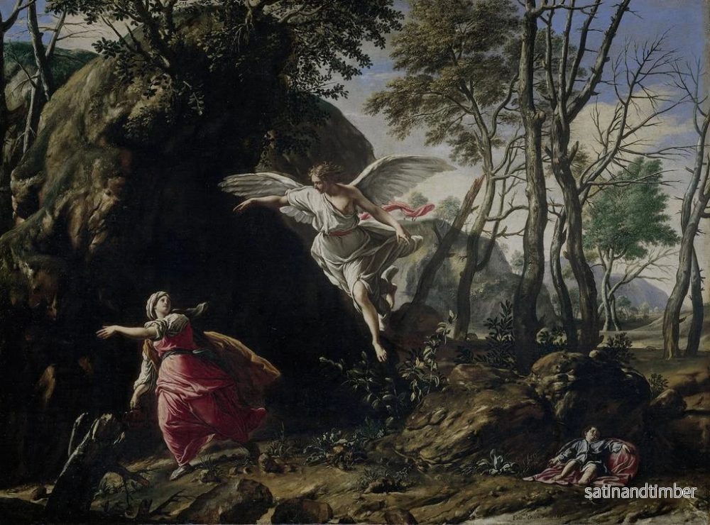 Reproduktion av målningen Hagar och Ismael i öknen - Francesco Cozza - Bild 2