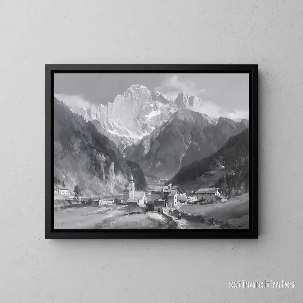 Reproduktion av målningen Mont Civetta - Edward Theodore Compton