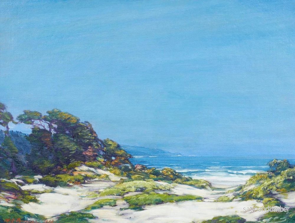 Reproduktion av målningen Côte de Monterey - Henry Joseph Breuer - Bild 2