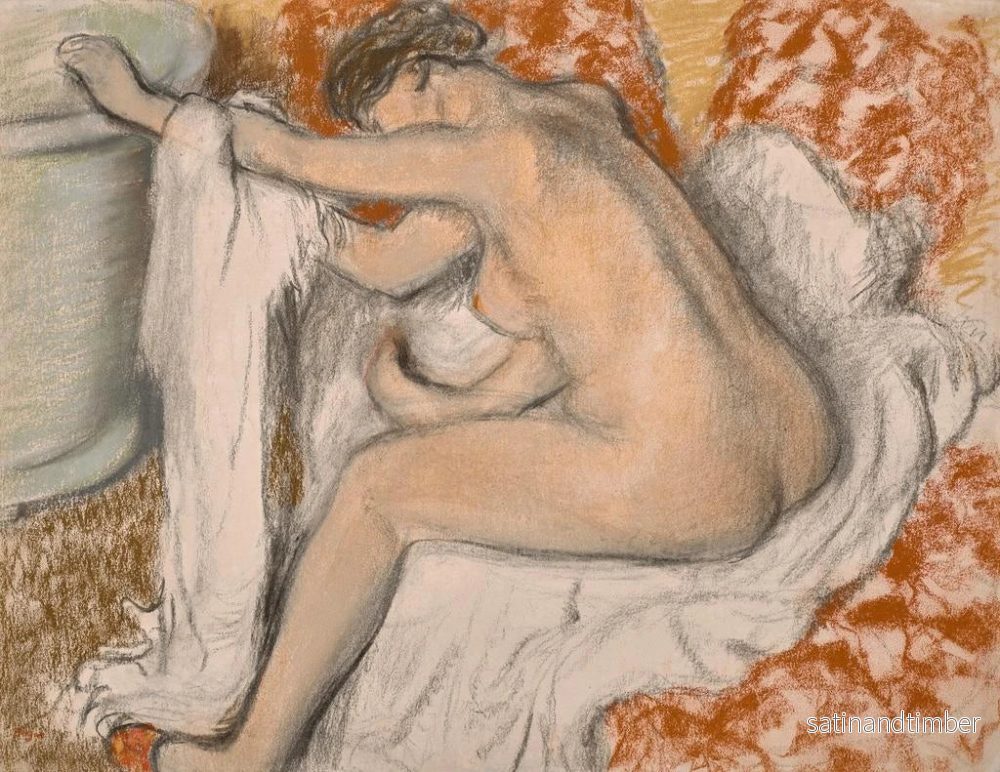 Reproduktion av målningen La sortie du bain - Edgar Degas - Bild 2