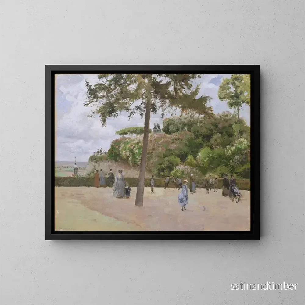 Reproduktion av målningen Le jardin public à Pontoise – Camille Pissarro Reproduktion av målningen Le jardin public à Pontoise – Camille Pissarro