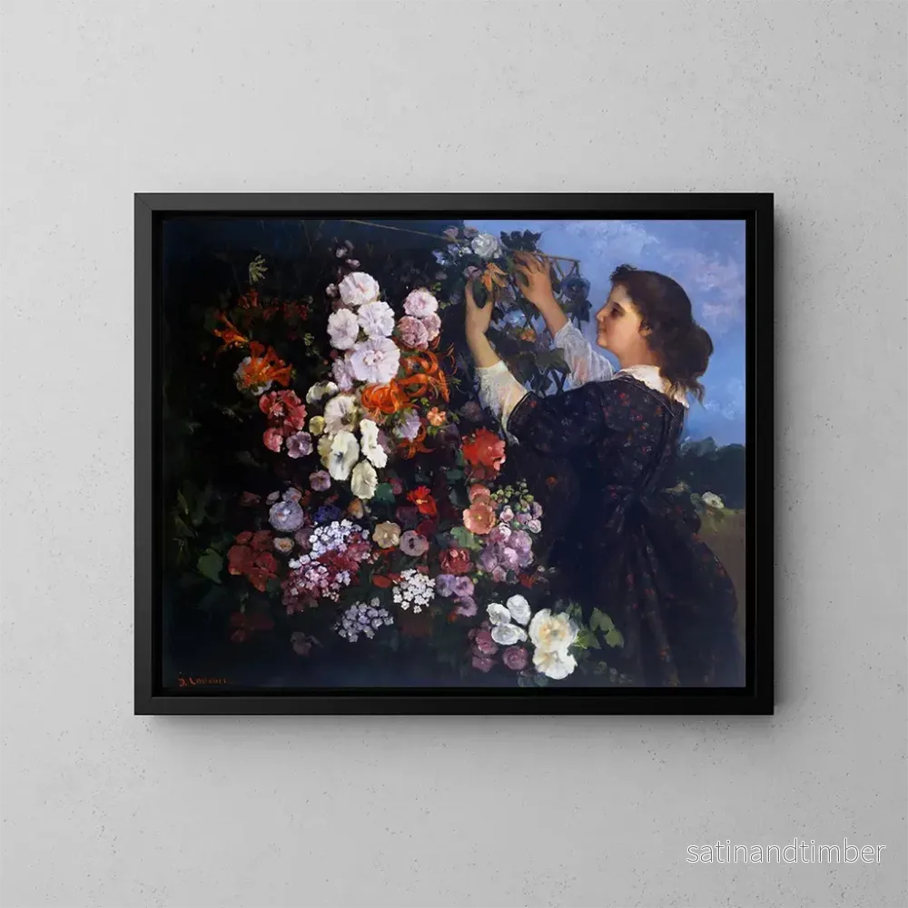 Reproduktion av målningen Treillis – Gustave Courbet Reproduktion av målningen Treillis – Gustave Courbet