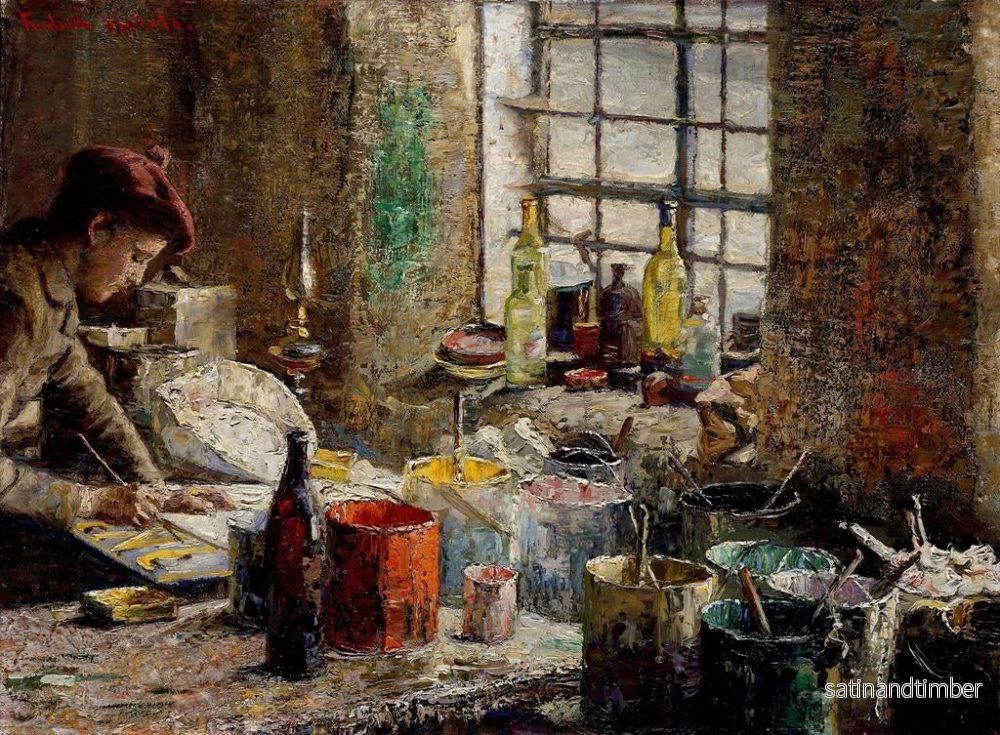 Reproduktion av målningen L'Atelier du peintre - Fredrik Kolstø - Bild 2
