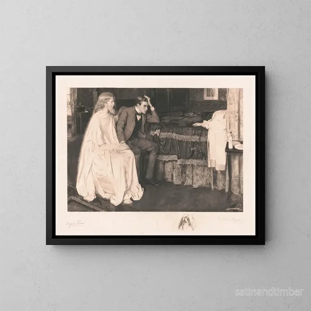 Reproduktion av målningen Le couvre-lit - Byam Shaw
