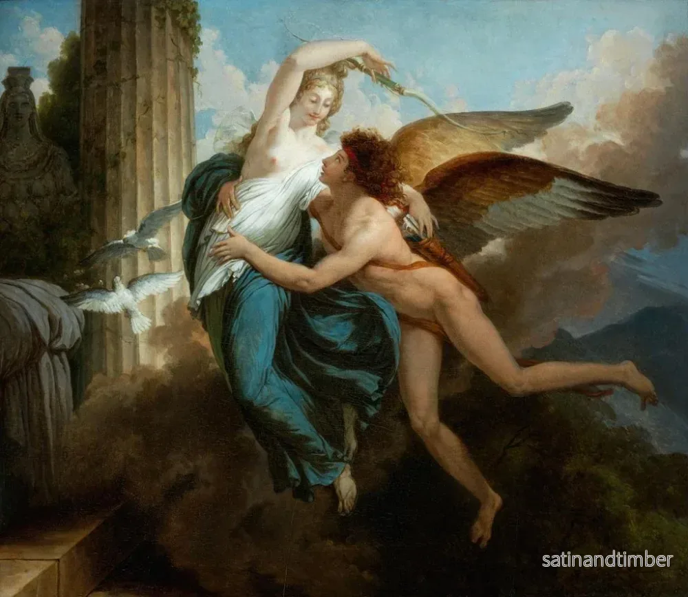 Reproduktion av målningen La Réunion de Cupidon et Psyché - Jean Pierre Saint-Ours - Bild 2