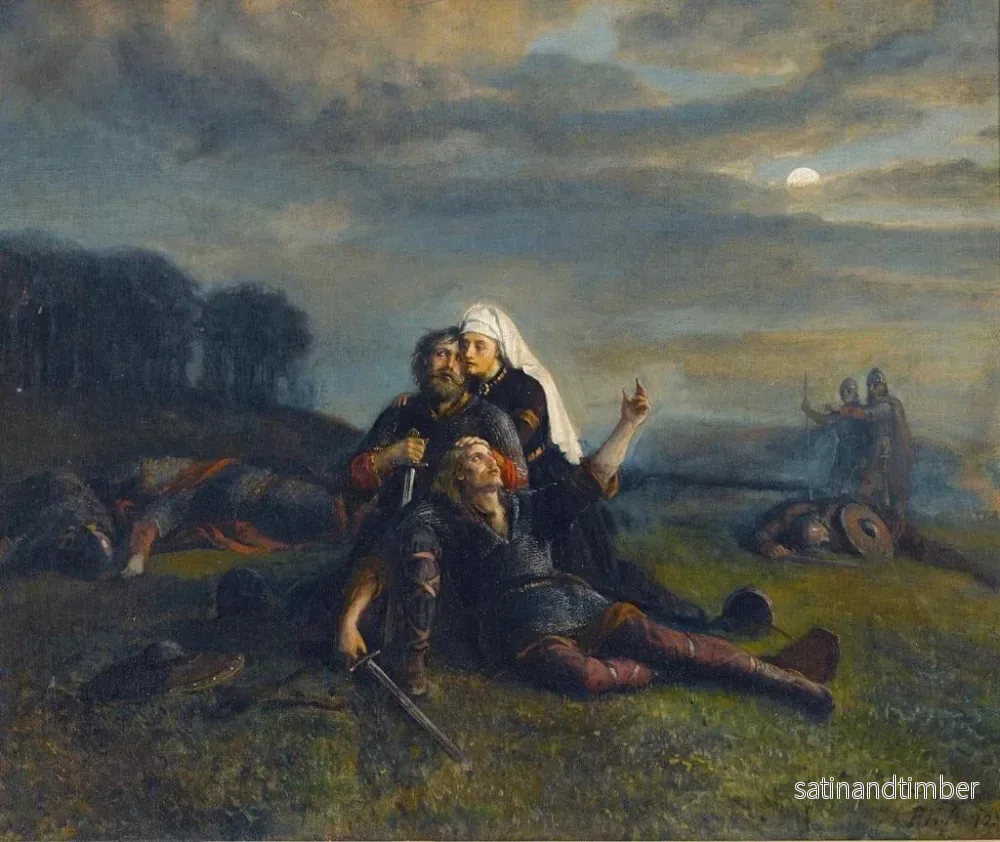 Reproduktion av målningen Efter slaget - Peter Nicolai Arbo - Bild 2