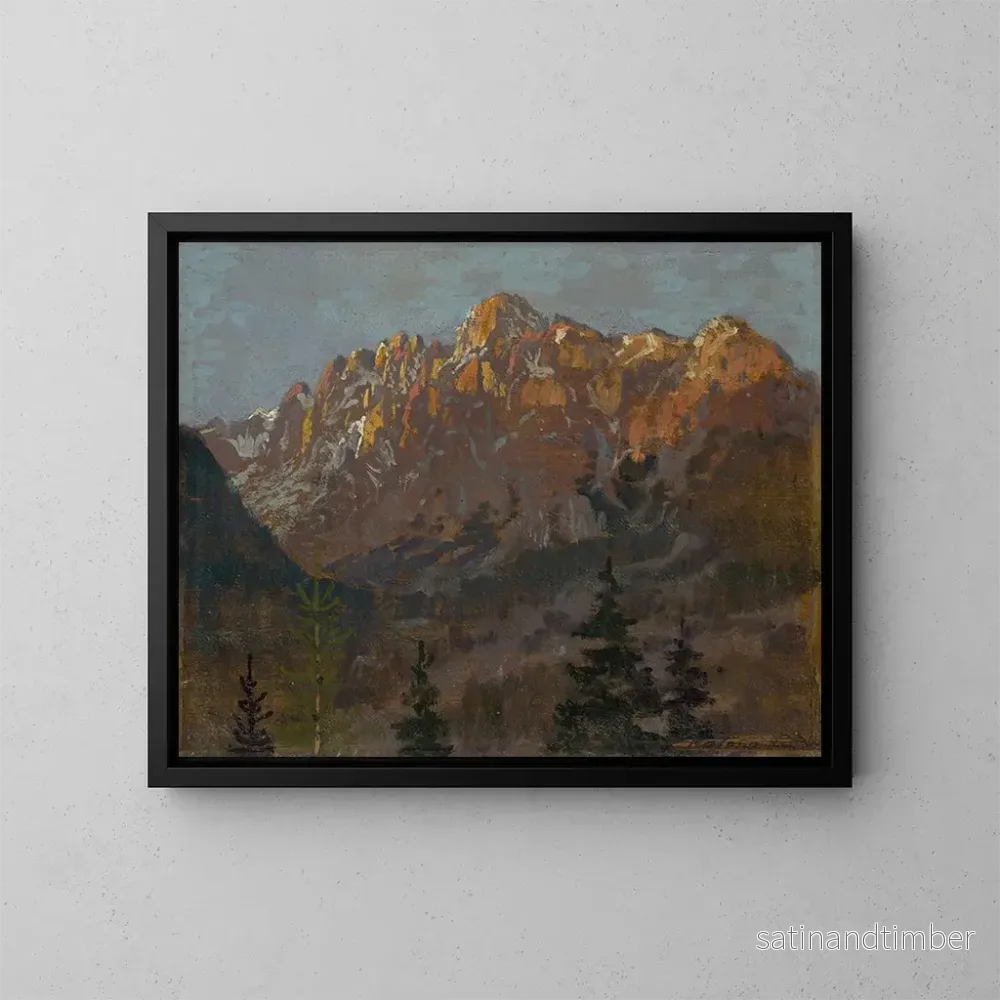 Reproduktion av målningen Motiv av Tatras - Ferdinand Katona