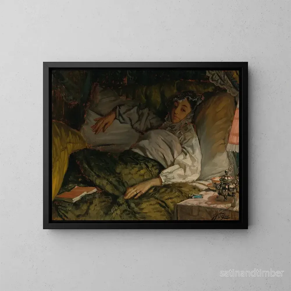 Reproduktion av målningen En kvinna som ligger – James Tissot Reproduktion av målningen En kvinna som ligger – James Tissot