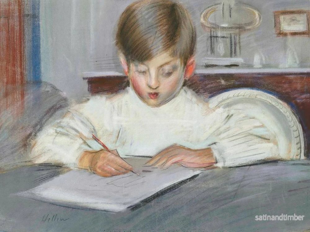 Reproduktion av målningen Le cours de dessin - Paul César Helleu - Bild 2