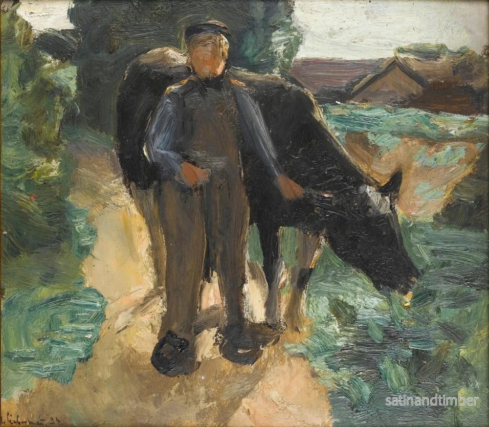 Reproduktion av målningen En bonde med sin ko - Max Liebermann - Bild 2