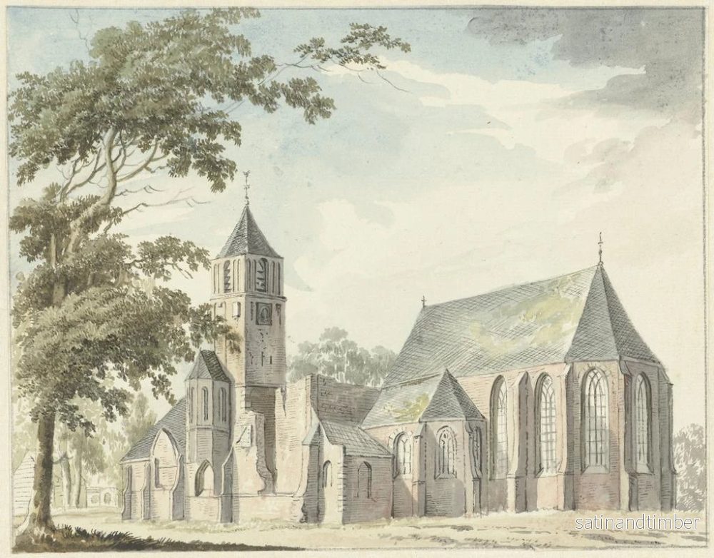 Reproduktion av målningen av Warmond kyrka - Hendrik Tavernier - Bild 2