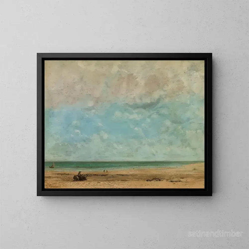 Reproduktion av målningen Landskap med maritimt motiv – Gustave Courbet Reproduktion av målningen Landskap med maritimt motiv – Gustave Courbet