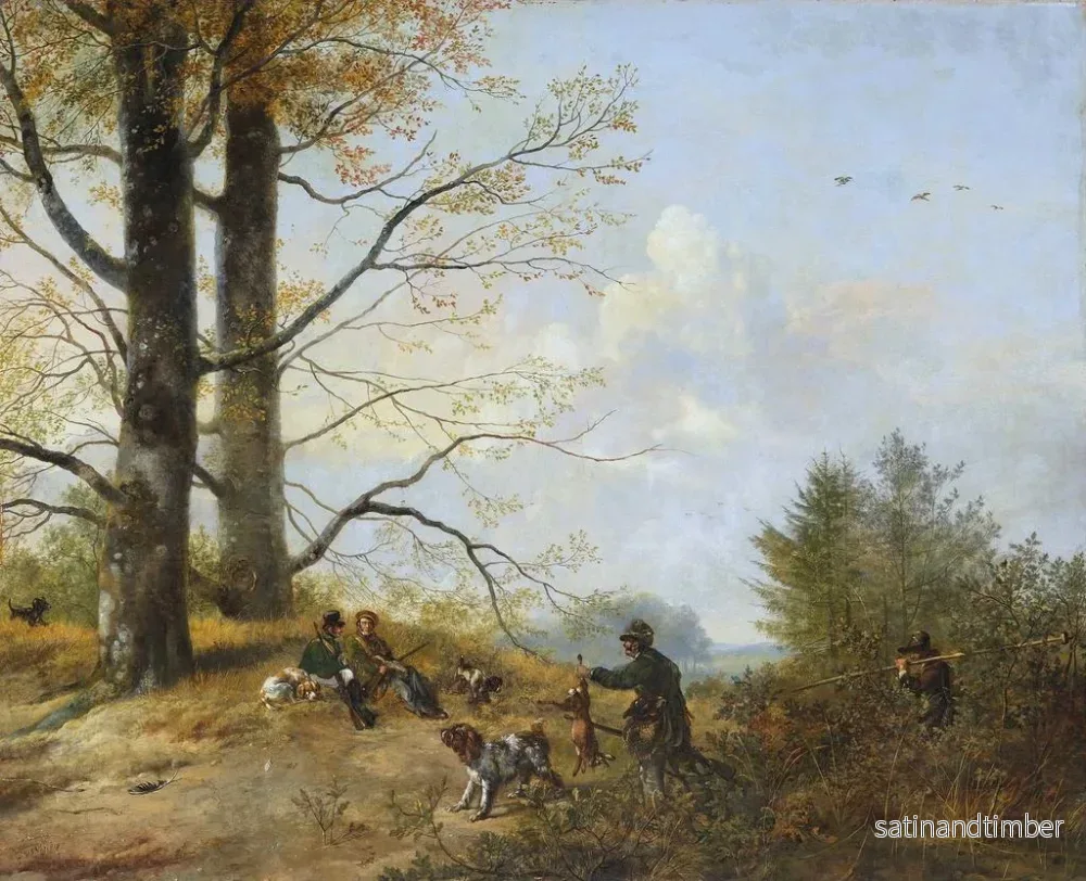 Reproduktion av målningen Repos efter jakten - Pieter Gerardus van Os - Bild 2