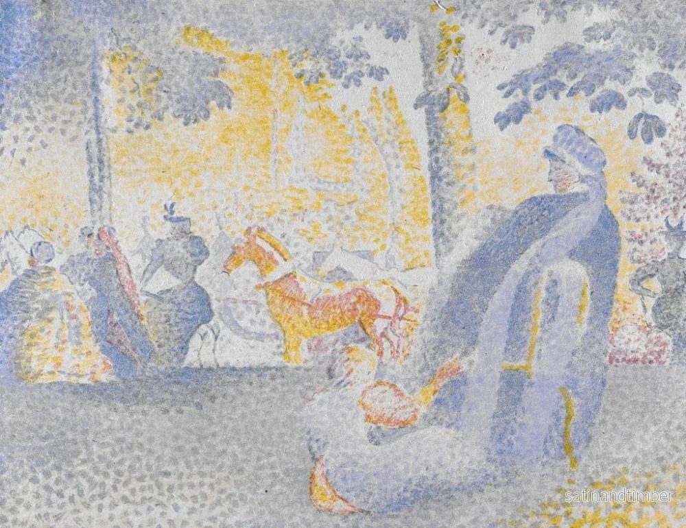 Reproduktion av målningen Aux Champs-Élysées - Henri-Edmond Cross - Bild 2