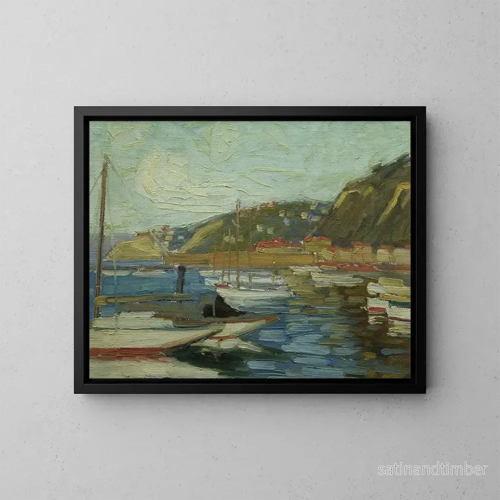 Reproduktion av målningen Baie orientale, Wellington – Ernest George Hood Reproduktion av målningen Baie orientale, Wellington – Ernest George Hood