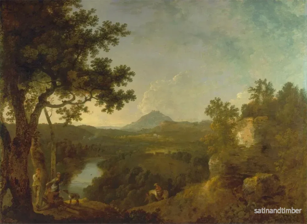 Reproduktion av målningen Vue près de Wynnstay, le siège de Sir Watkin Williams-Wynn BT - Richard Wilson - Bild 2
