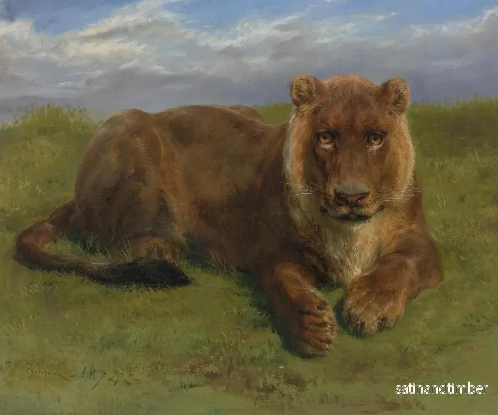 Reproduktion av målningen Lionne i vila - Rosa Bonheur - Bild 2