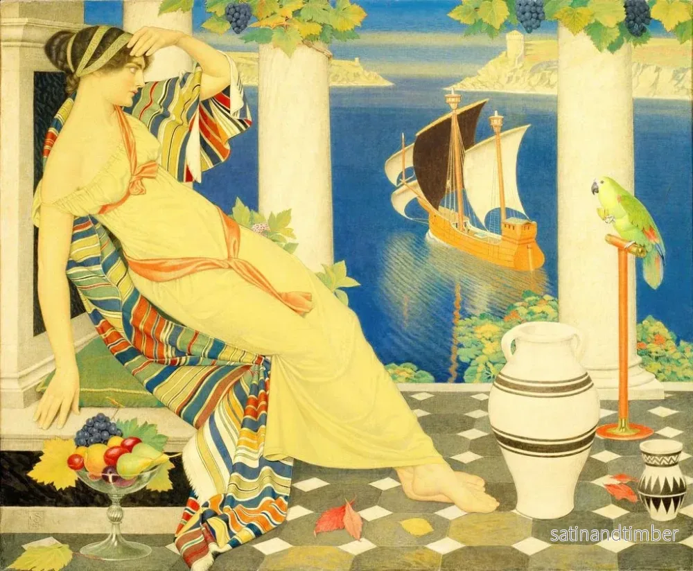 Reproduktion av målningen Ariane à Naxos - Joseph Edward Southall - Bild 2