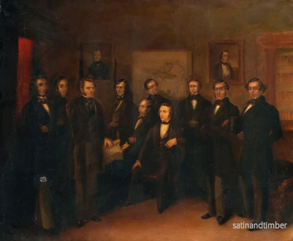 Reproduktion av målningen av irländska konfederationens ledare i råd - Edward Lees Glew - Bild 2