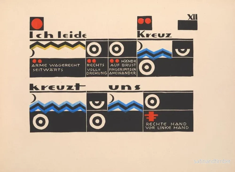 Reproduktion av målningen Blad utan titel XII - Lothar Schreyer - Bild 2