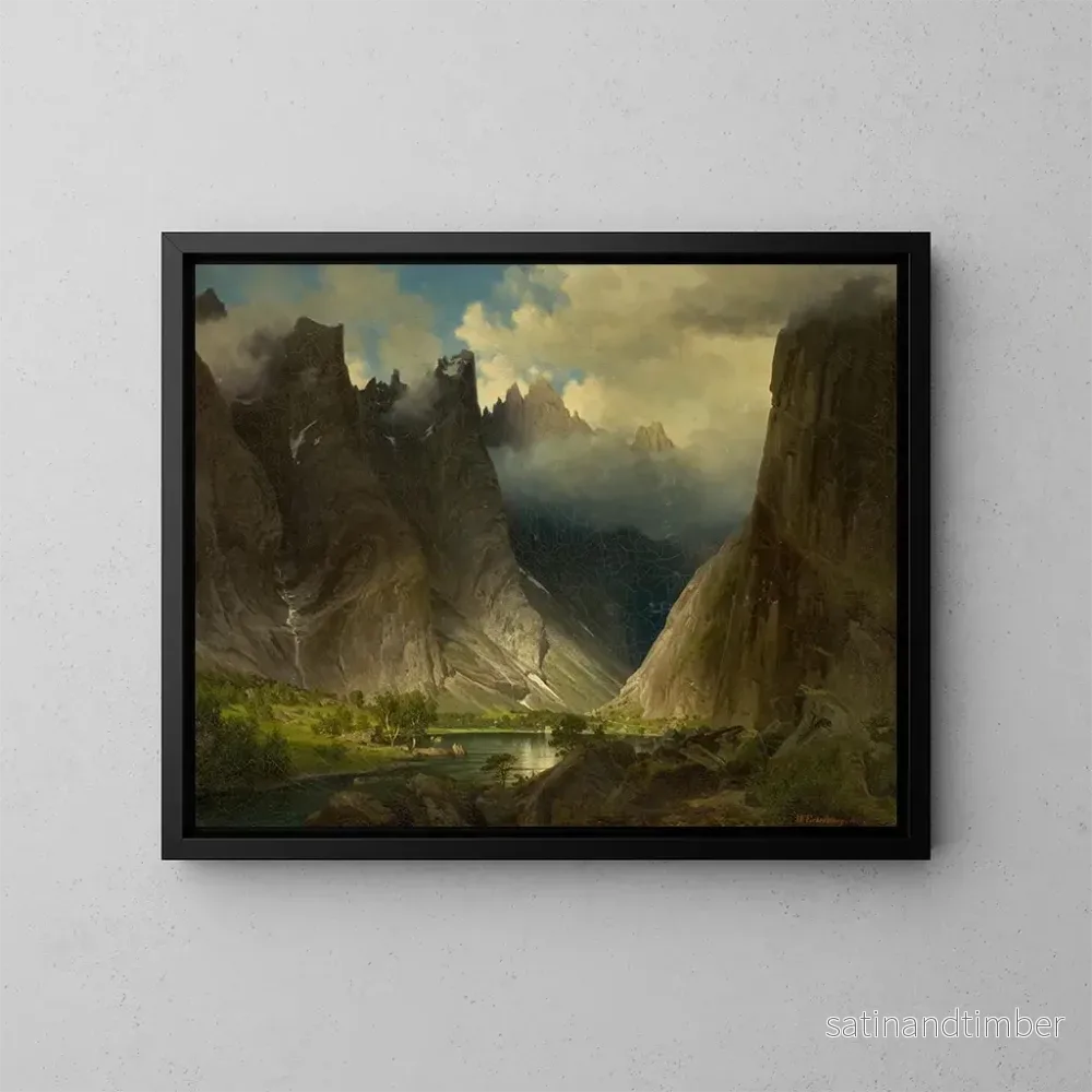 Reproduktion av målningen Vallée de Romsdalen - Johan Fredrik Eckersberg
