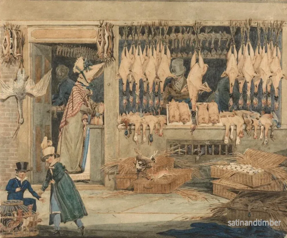 Reproduktion av målningen Le marché aux volailles - James Pollard - Bild 2