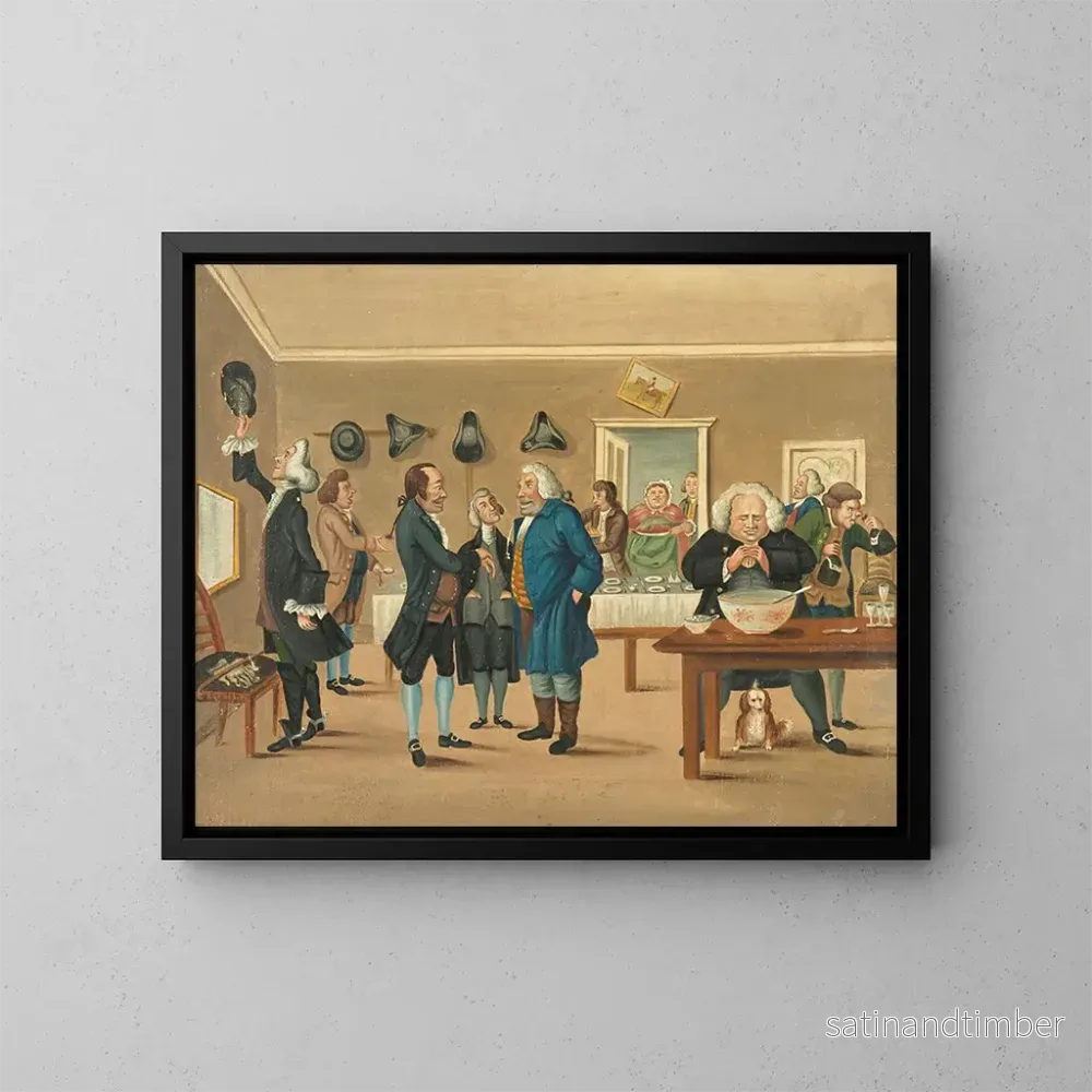 Reproduktion av målningen Le country club - Henry William Bunbury