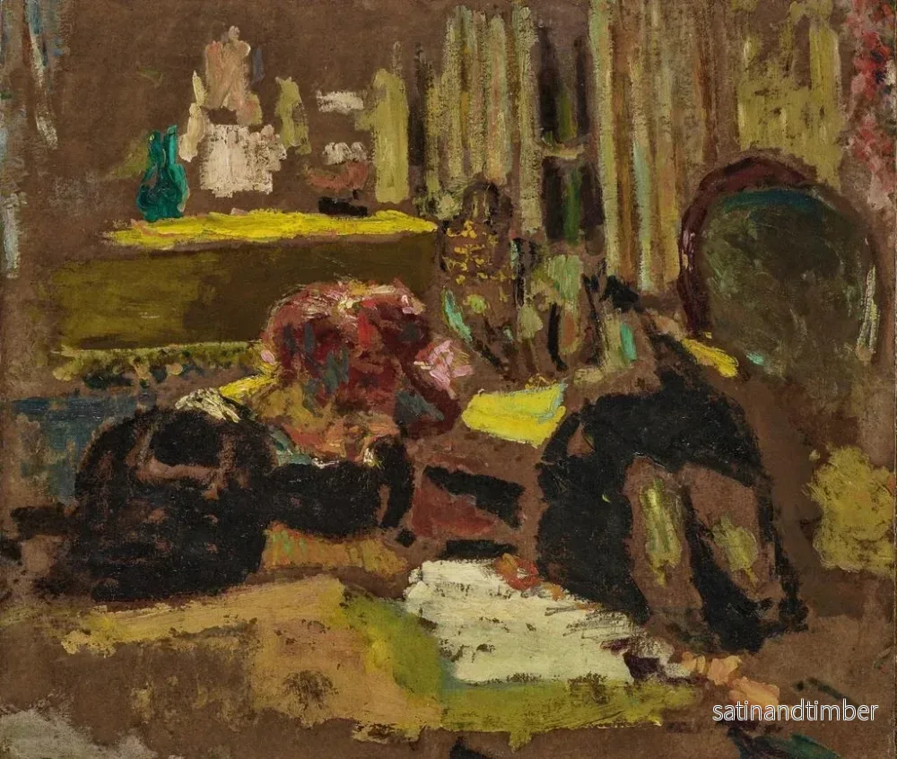 Reproduktion av målningen Madame Fontaine inclinée - Édouard Vuillard - Bild 2