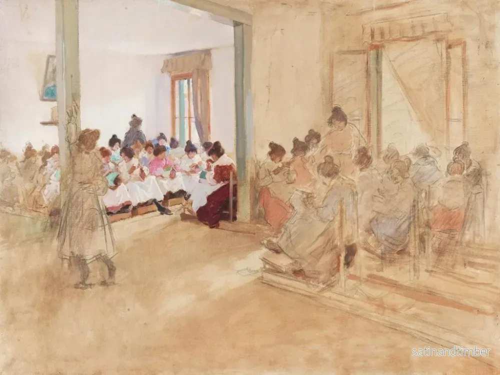 Reproduktion av målningen Couturières - Italico Brass - Bild 2