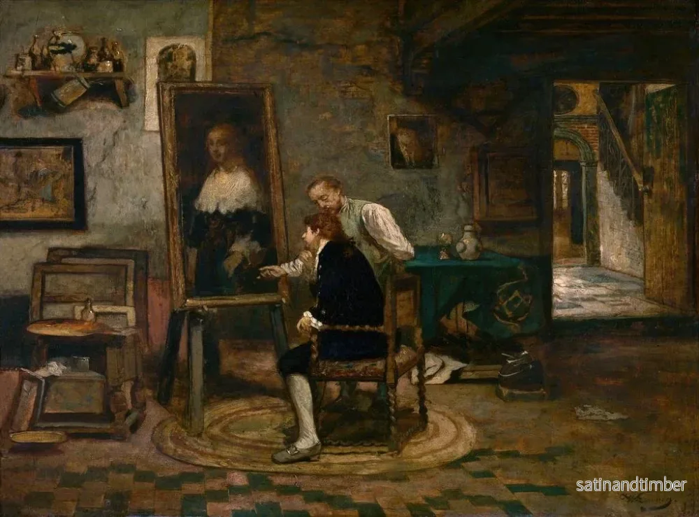 Reproduktion av målningen Le beau portrait - Willem Linnig - Bild 2