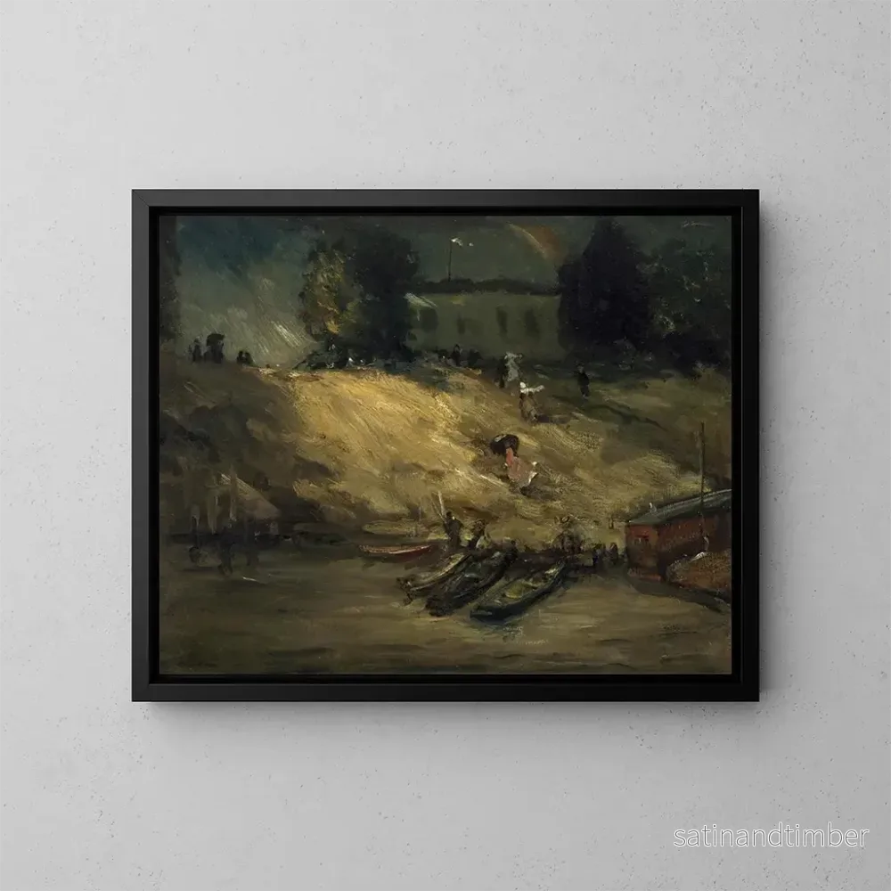 Reproduktion av målningen Averse soudaine - Robert Henri