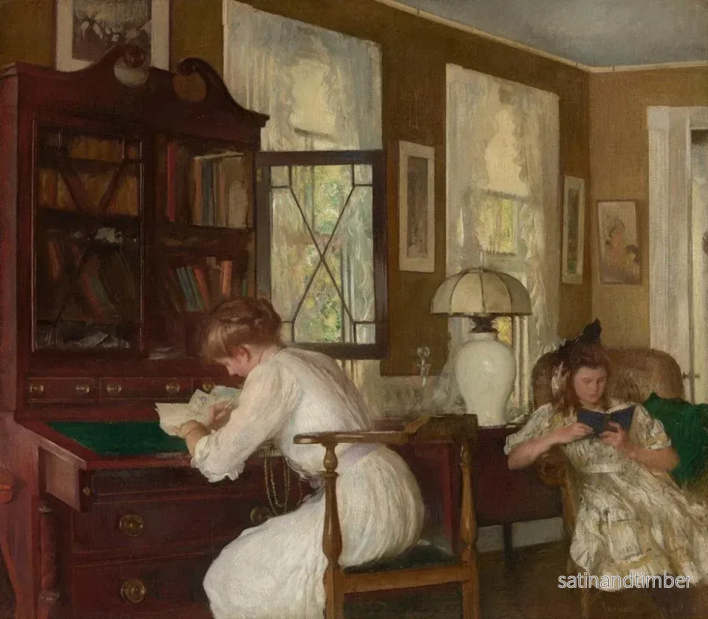 Reproduktion av målningen Joséphine och Mercie - Edmund Tarbell - Bild 2